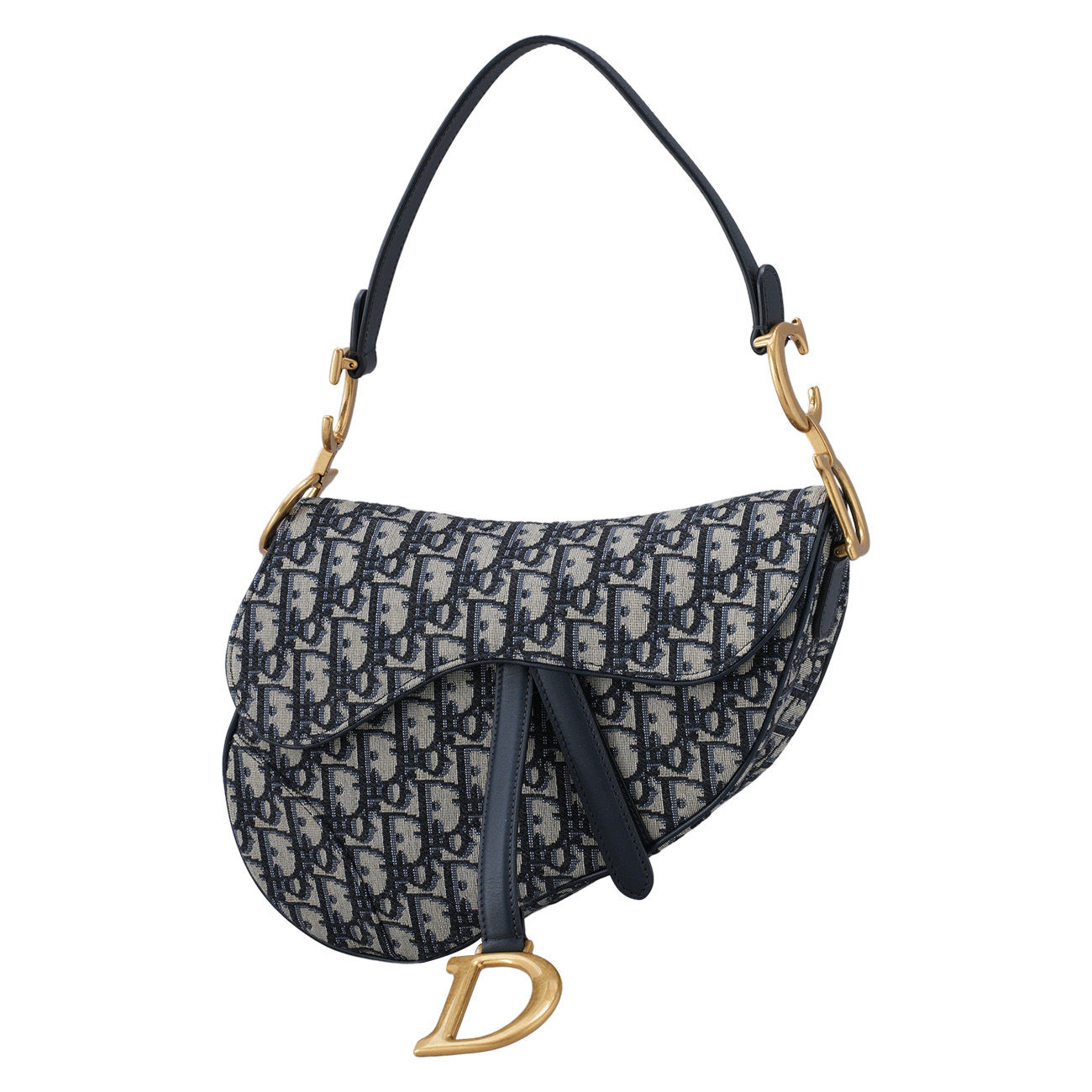 CHRISTIAN DIOR(USED)크리스찬디올 오블리크 새들백 미듐 & 스트랩